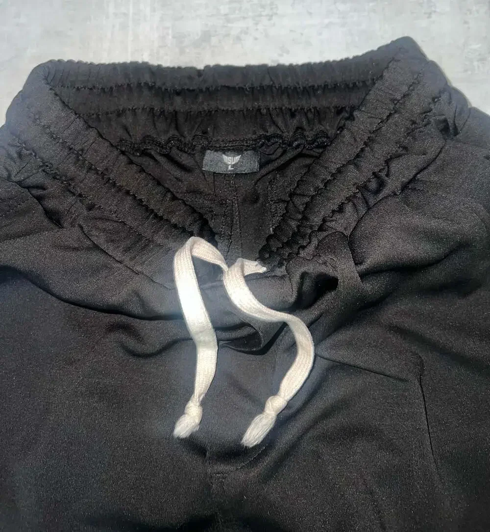 Size Up Apparel Jersey Cargo Sweatpants with Drawstring and Utility Pockets